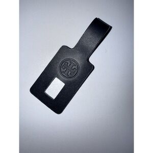 Tory Burch Leather Key‎ Fob Bag Charm Key Chain NWOT BLACK